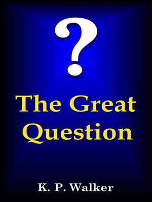cover image of The Great Question